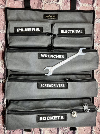 OverlandGearGuy- OGG Tool Roll - Tool Wrap Detachable Pockets