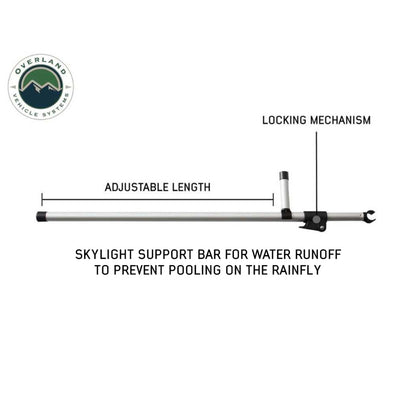 OVS- HD Bushveld Cantilever Hard Shell Roof Top Tent Grey Body & Tan Rainfly