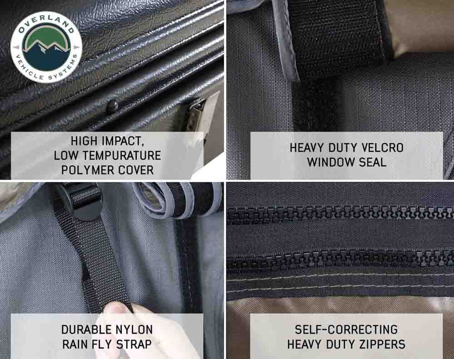 OVS- HD Bushveld Cantilever Hard Shell Roof Top Tent Grey Body & Tan Rainfly