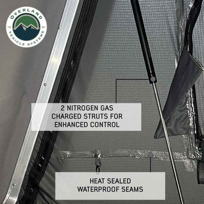 OVS- HD Bushveld Cantilever Hard Shell Roof Top Tent Grey Body & Tan Rainfly