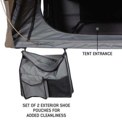 OVS- HD Bushveld Cantilever Hard Shell Roof Top Tent Grey Body & Tan Rainfly