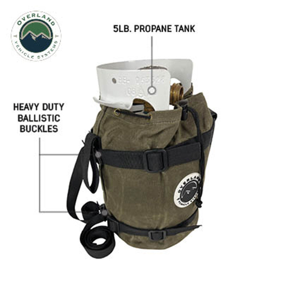 OVS- Propane Bag with Handle & Straps - #16 Waxed Canvas Storage