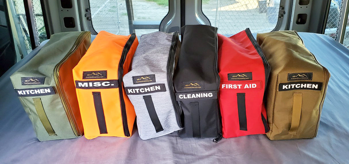 OverlandGearGuy- Van Overhead Storage Locker Divider Bags