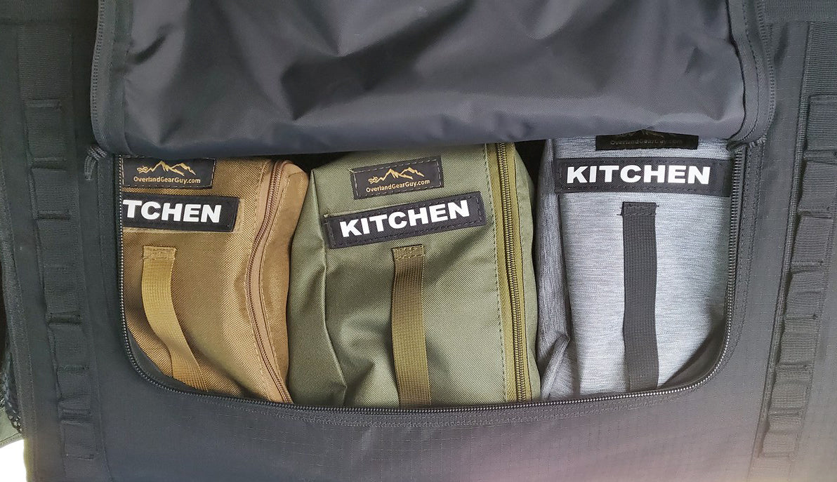 OverlandGearGuy- Van Overhead Storage Locker Divider Bags