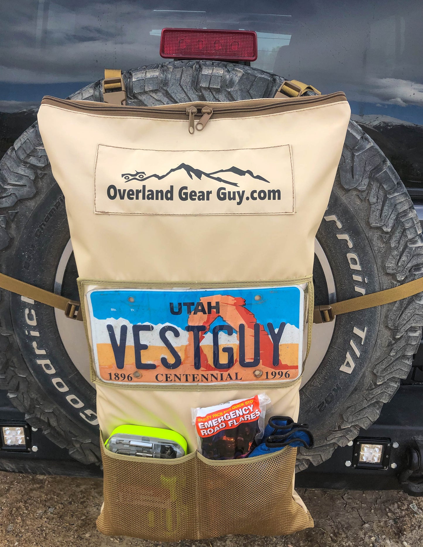 OverlandGearGuy- Pack It Out Bag II - With Lic Plate Holder