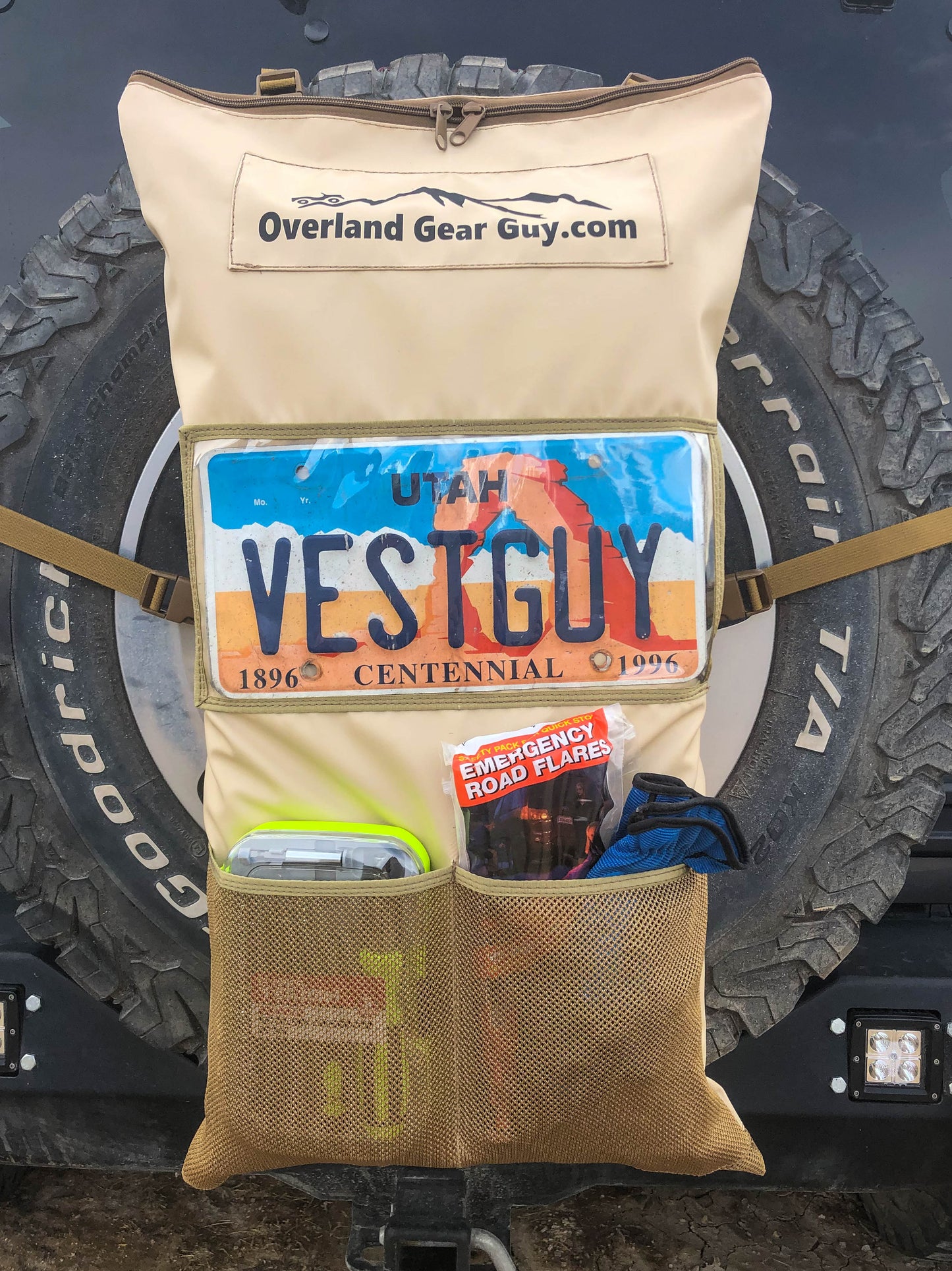 OverlandGearGuy- Pack It Out Bag II - With Lic Plate Holder
