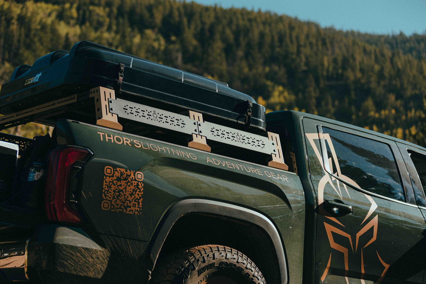 Thor's Lightning Air Systems- Refuge Modular Bed Rack System Jeep Gladiator JT 2020-2024