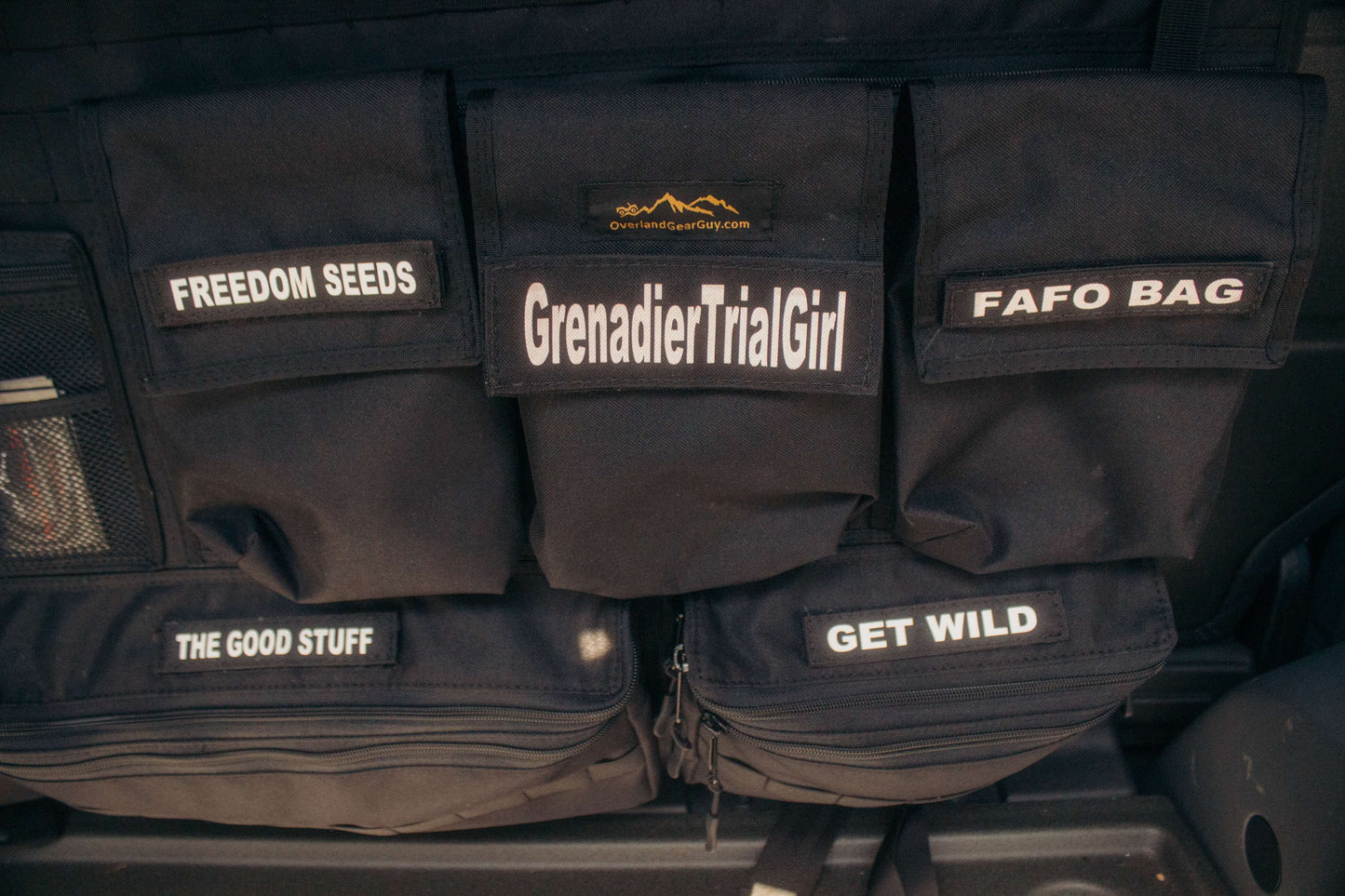 OverlandGearGuy- Rear Bench Seat Organizer