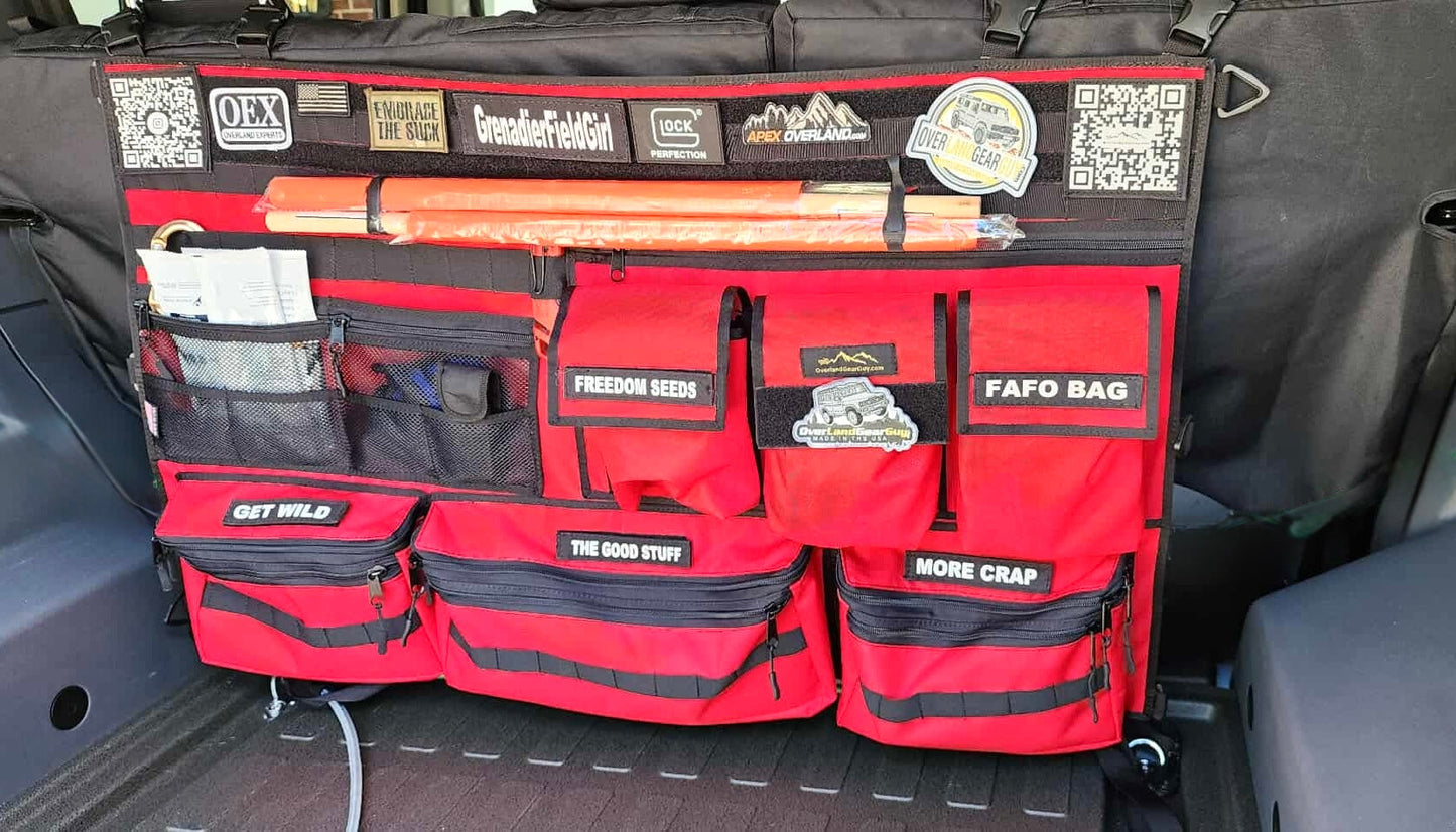 OverlandGearGuy- Rear Bench Seat Organizer