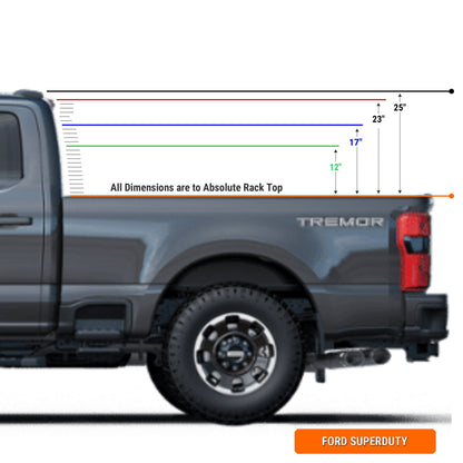 Xtrusion Overland- XTR1 Bed Rack for Ford F-250 / F-350 Super Duty