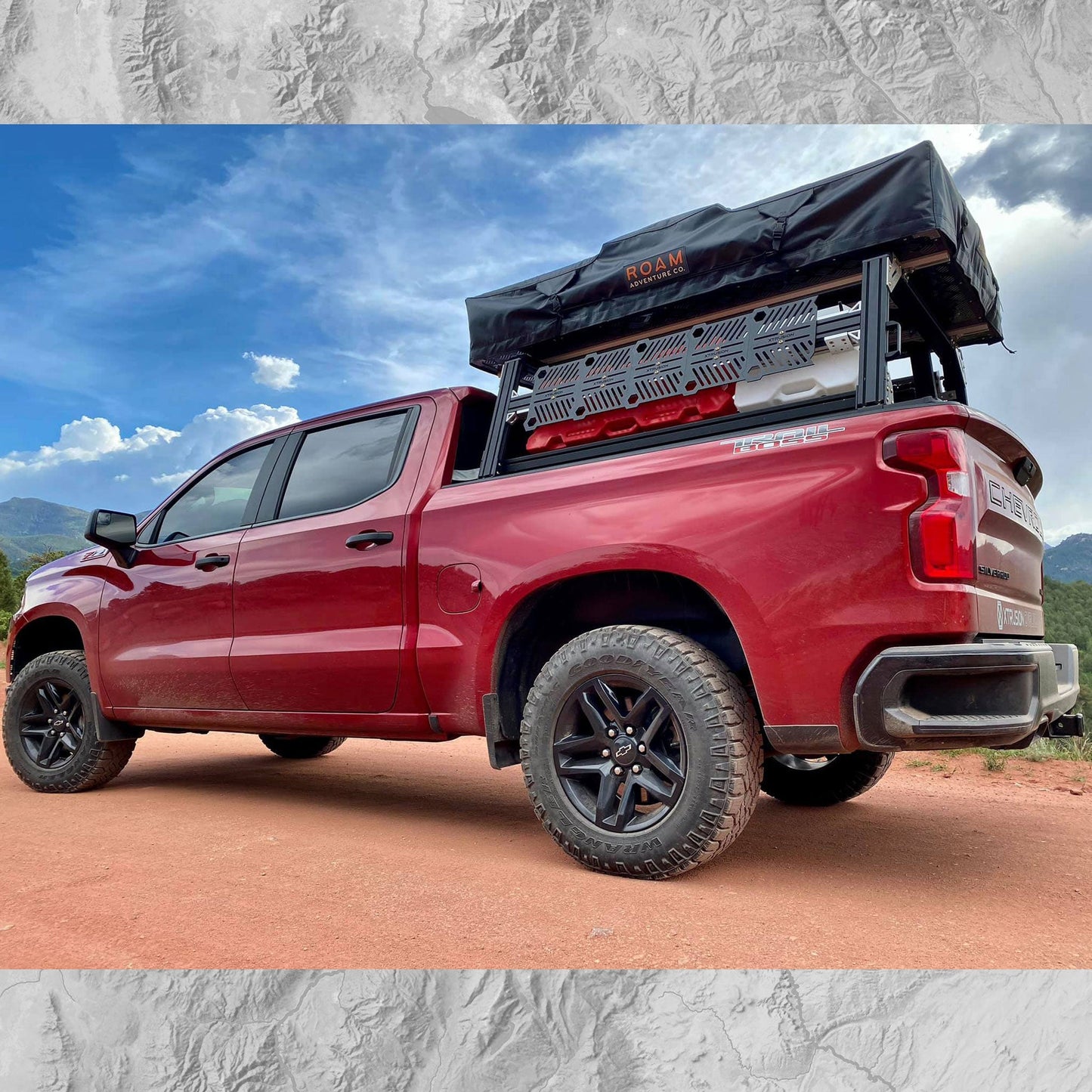 Xtrusion Overland- XTR1 Bed Rack for Chevrolet Silverado & GMC Sierra 1500