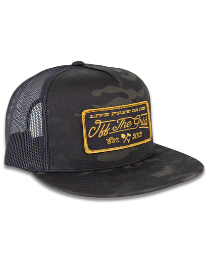 Off The Grid Surplus- Stamped Snapback Hat