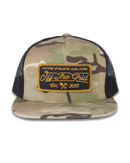 Off The Grid Surplus- Stamped Snapback Hat