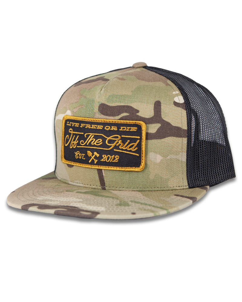 Off The Grid Surplus- Stamped Snapback Hat