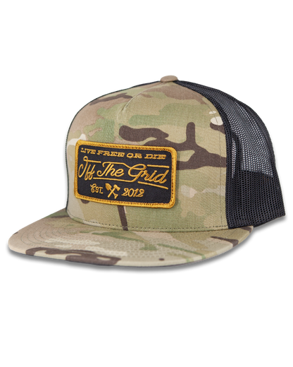 Off The Grid Surplus- Stamped Snapback Hat