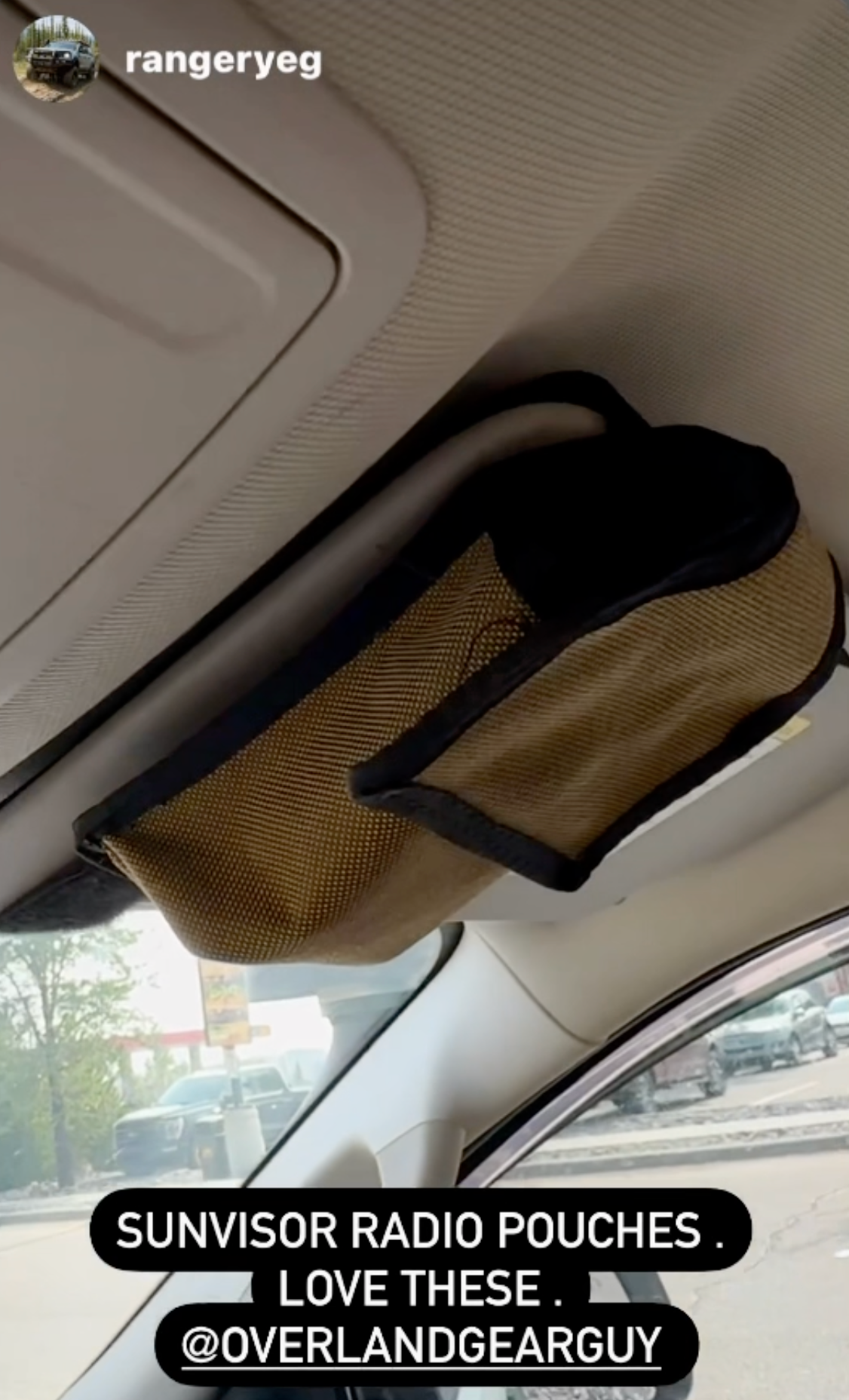 OverlandGearGuy- Sun Visor Radio Pouch