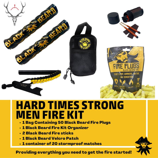 Black Beard- The Hard Times Strong Men | Fire Starter Kit