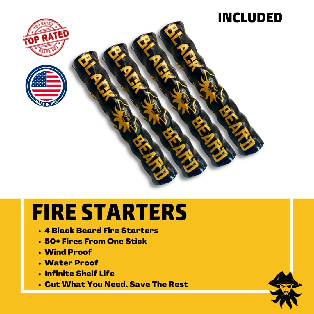 Black Beard- Pirates Plunder - Fire Starter Kit