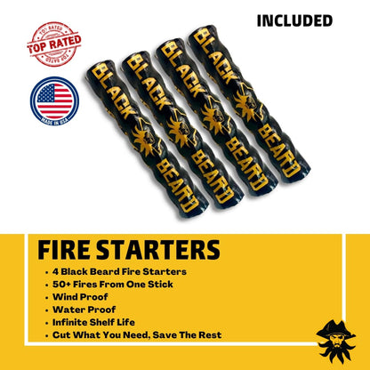 Black Beard- Pirates Plunder - Fire Starter Kit