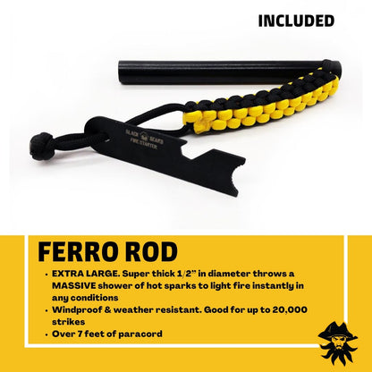 Black Beard- Pirates Plunder - Fire Starter Kit