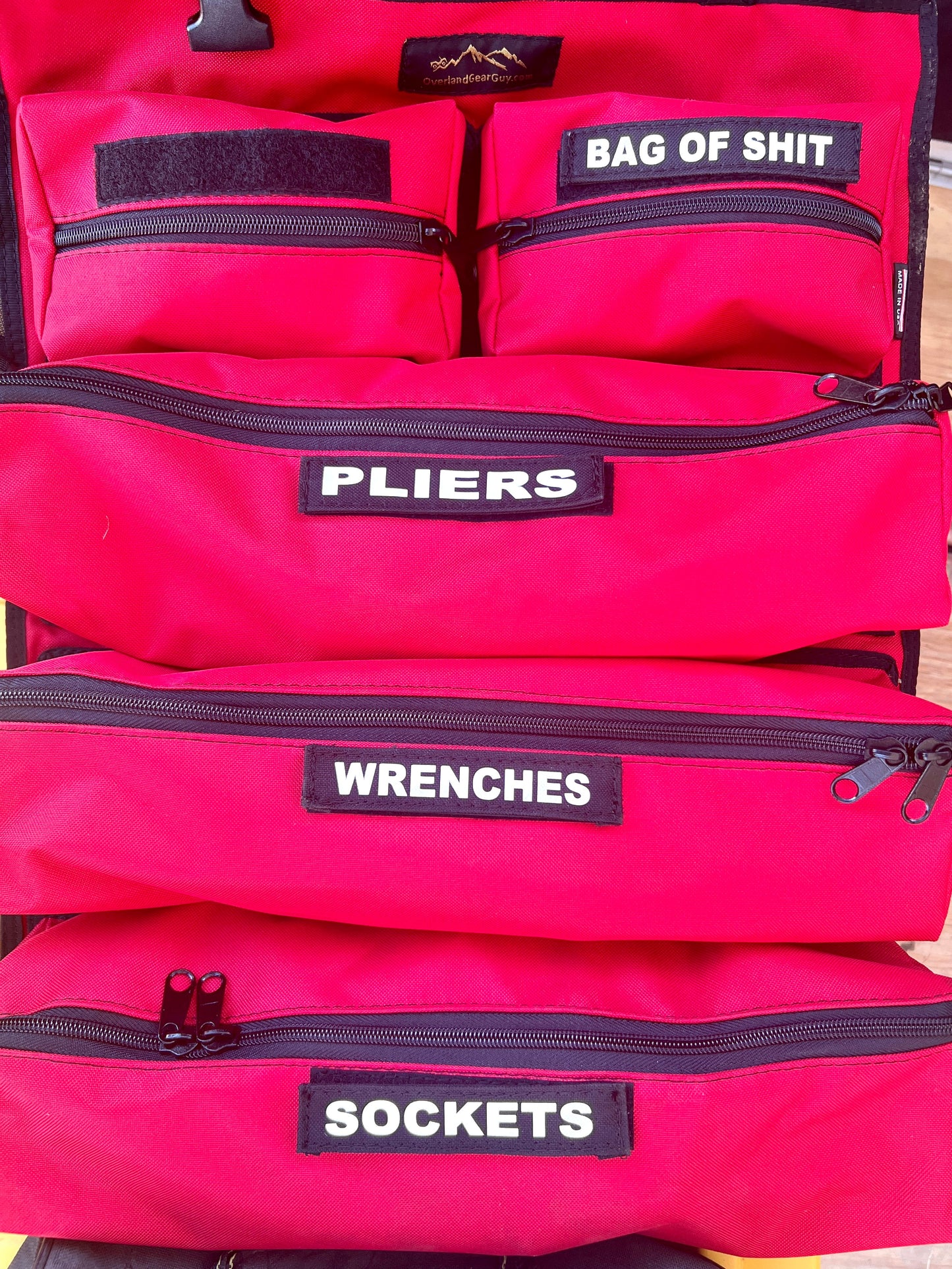 OverlandGearGuy- OGG Tool Roll - Tool Wrap Detachable Pockets