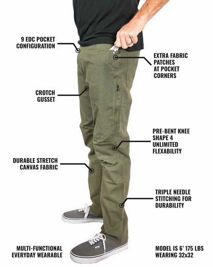Off The Grid Surplus- Trailblazer Standard Fit Pants - DK Olive