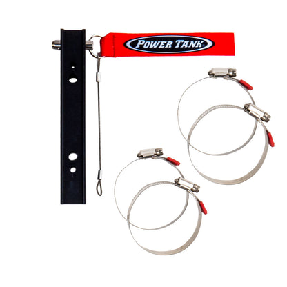 Power Tank- Quick-Release Bracket - 2.5 lb ABC Fire Exinguisher, Power Shot, Pro Eagle Phoenix CO2 Jack