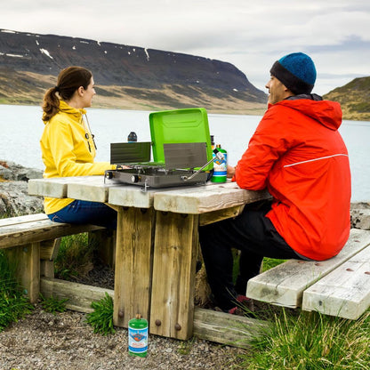 Flame King- 2 Burner Portable Propane Gas Camping Stove Grill