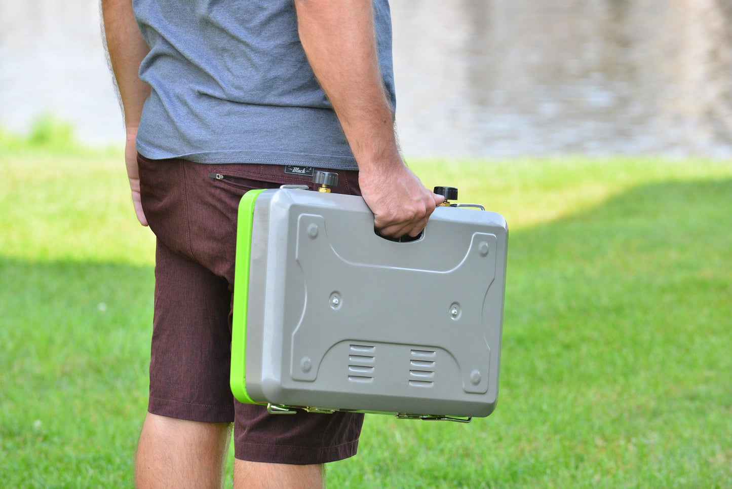 Flame King- 2 Burner Portable Propane Gas Camping Stove Grill