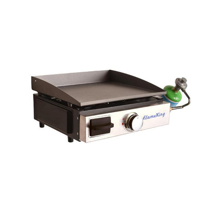 Flame King- Flat Top Portable Propane Cast Iron Grill Griddle