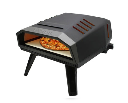 Flame King- Outdoor Portable 12-inch Propane Pizza Oven Gas With Stone
