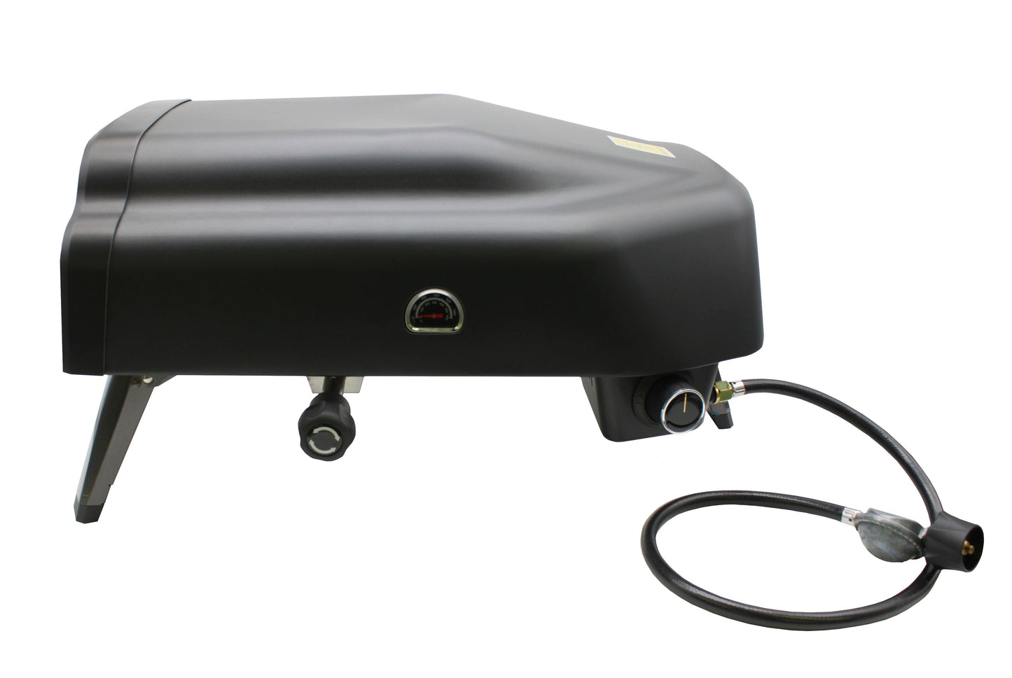 Flame King- Outdoor Portable 14-inch Propane Pizza Oven Gas 360 Degree Rotating Stone