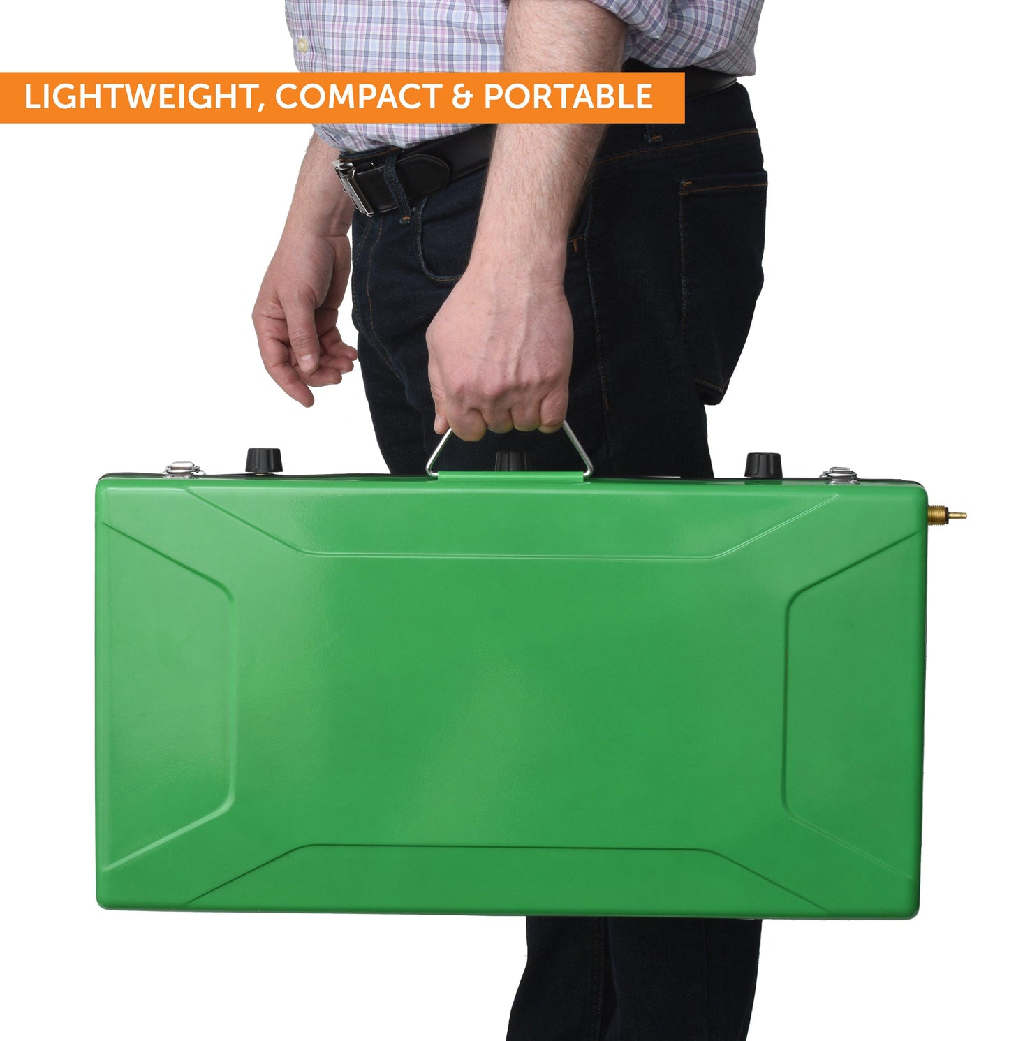 Flame King- Portable 3 Burner Grill Propane Gas Camping Stove Toast Tray