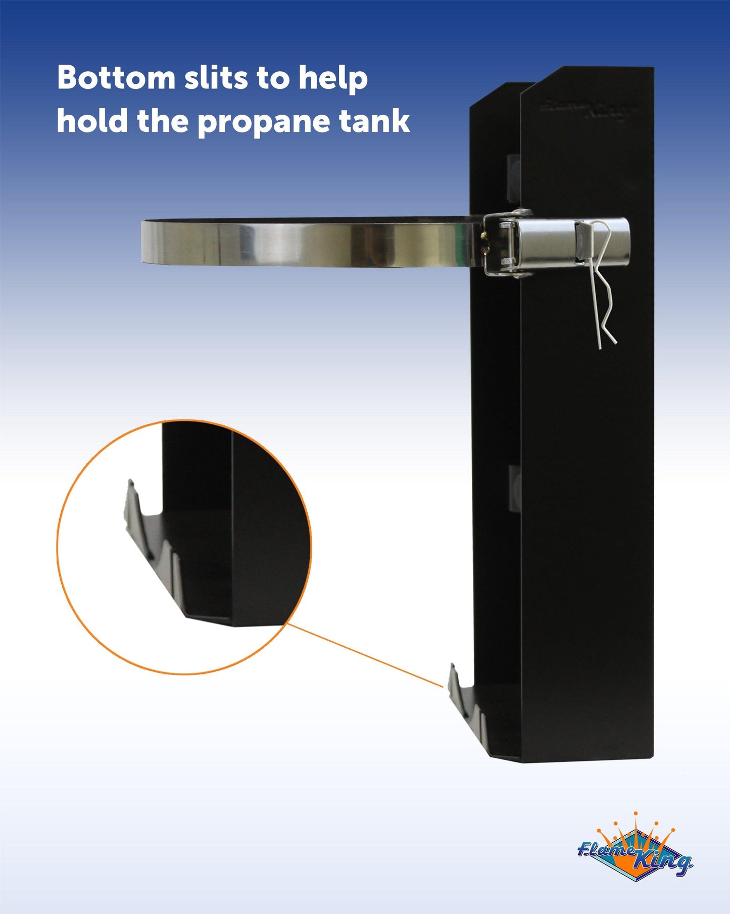 Flame King- T-Racks 10lb Propane Tank Mounting Brackets Strap Campervan Overland Vehicles