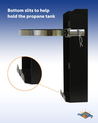 Flame King- T-Racks 10lb Propane Tank Mounting Brackets Strap Campervan Overland Vehicles