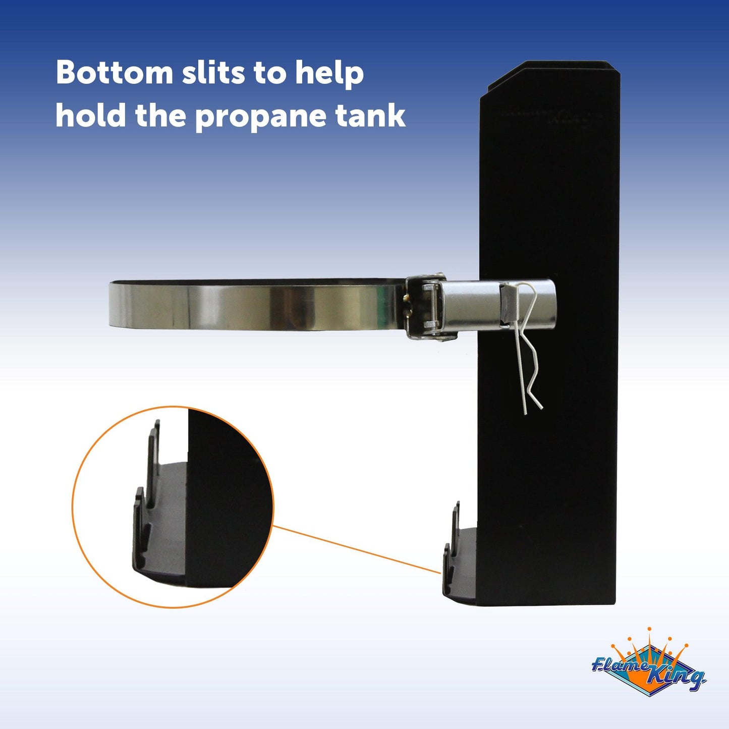 Flame King- T-Racks 5lb Propane Tank Mounting Brackets Strap Campervan Overland Vehicles
