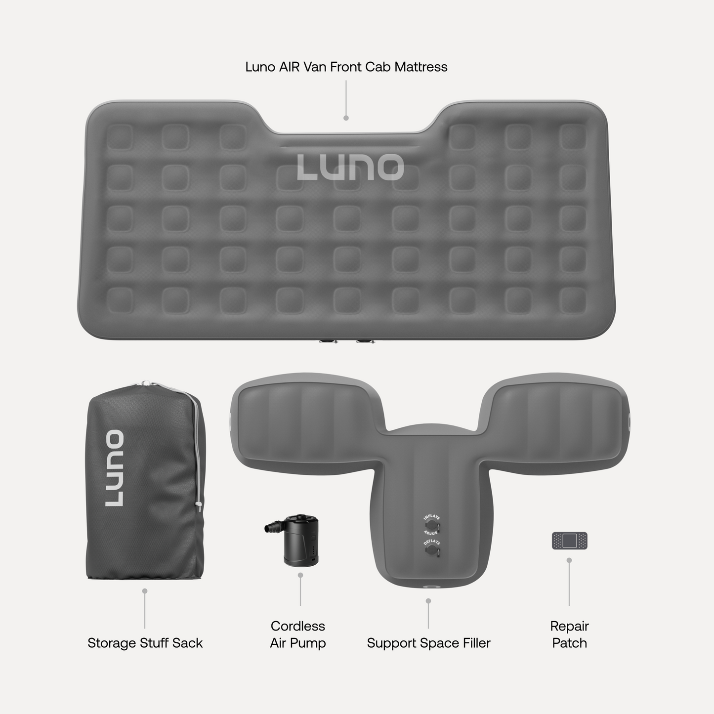 Luno- AIR Van Front Cab Mattress