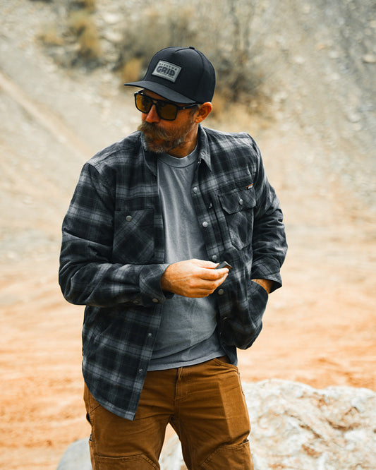 Off The Grid Surplus- Ironside Flannel - Black