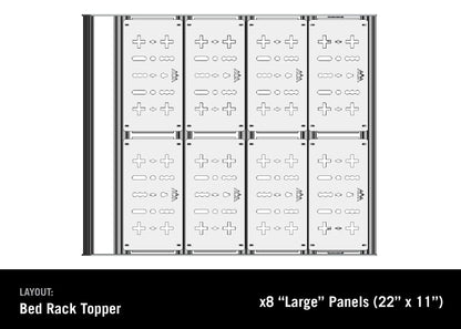 Backwoods Adventure Mods- Jeep Gladiator Bed Rack - DRIFTR Topper (Add-on)