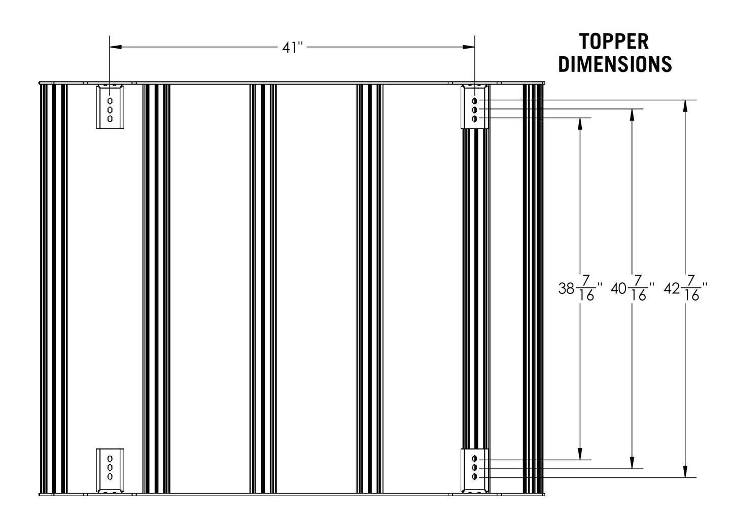 Backwoods Adventure Mods- Jeep Gladiator Bed Rack - DRIFTR Topper (Add-on)