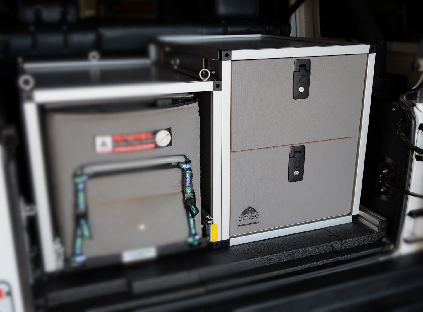 Goose Gear- Jeep Wrangler JK 2007-2018 2 Door - Double Drawer Module 19 3/16" Wide x 28" Depth