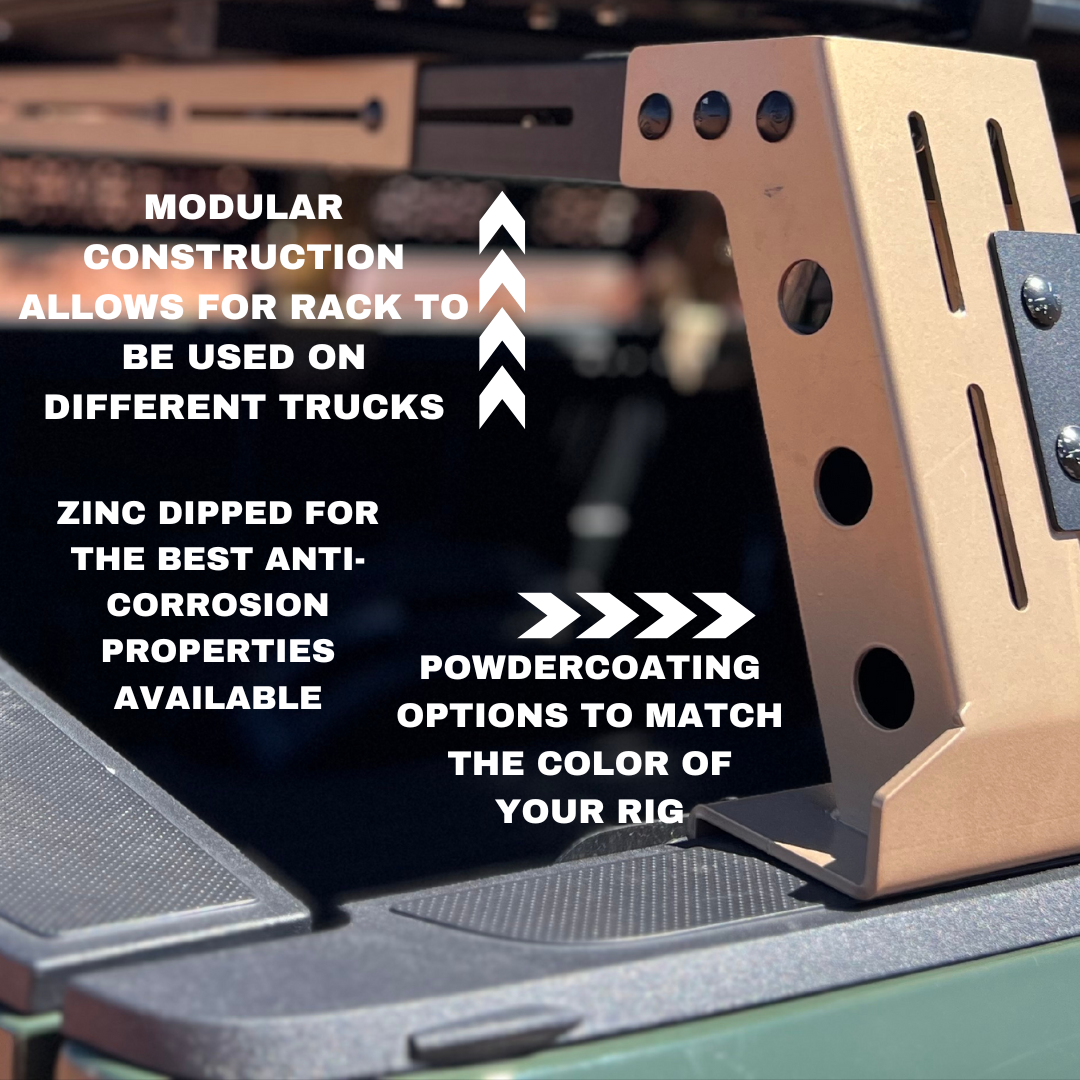 Thor's Lightning Air Systems- Refuge Modular Bed Rack System Jeep Gladiator JT 2020-2024