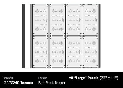 Backwoods Adventure Mods- Toyota Tacoma Bed Rack - DRIFTR Topper (Add-on)