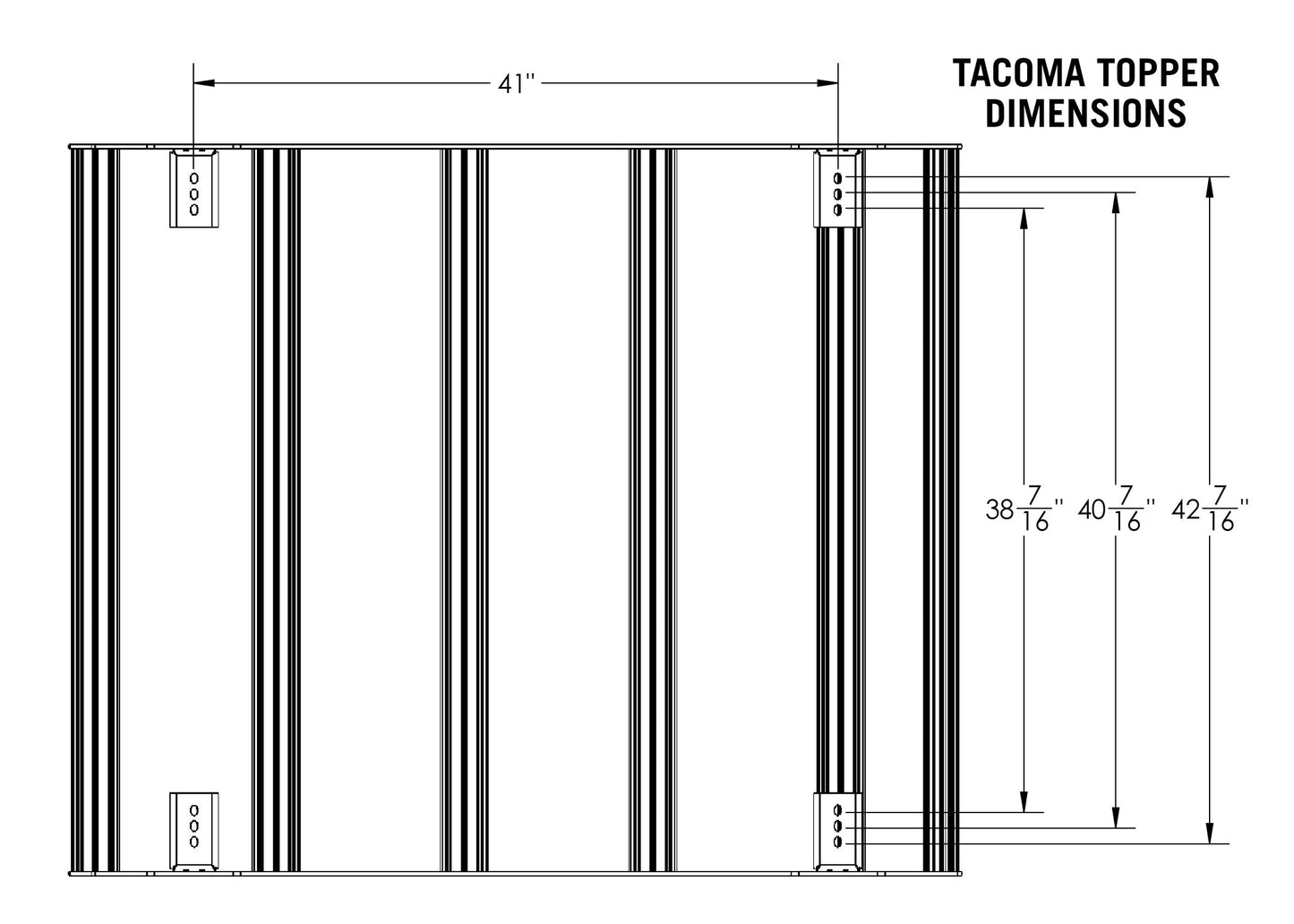Backwoods Adventure Mods- Toyota Tacoma Bed Rack - DRIFTR Topper (Add-on)