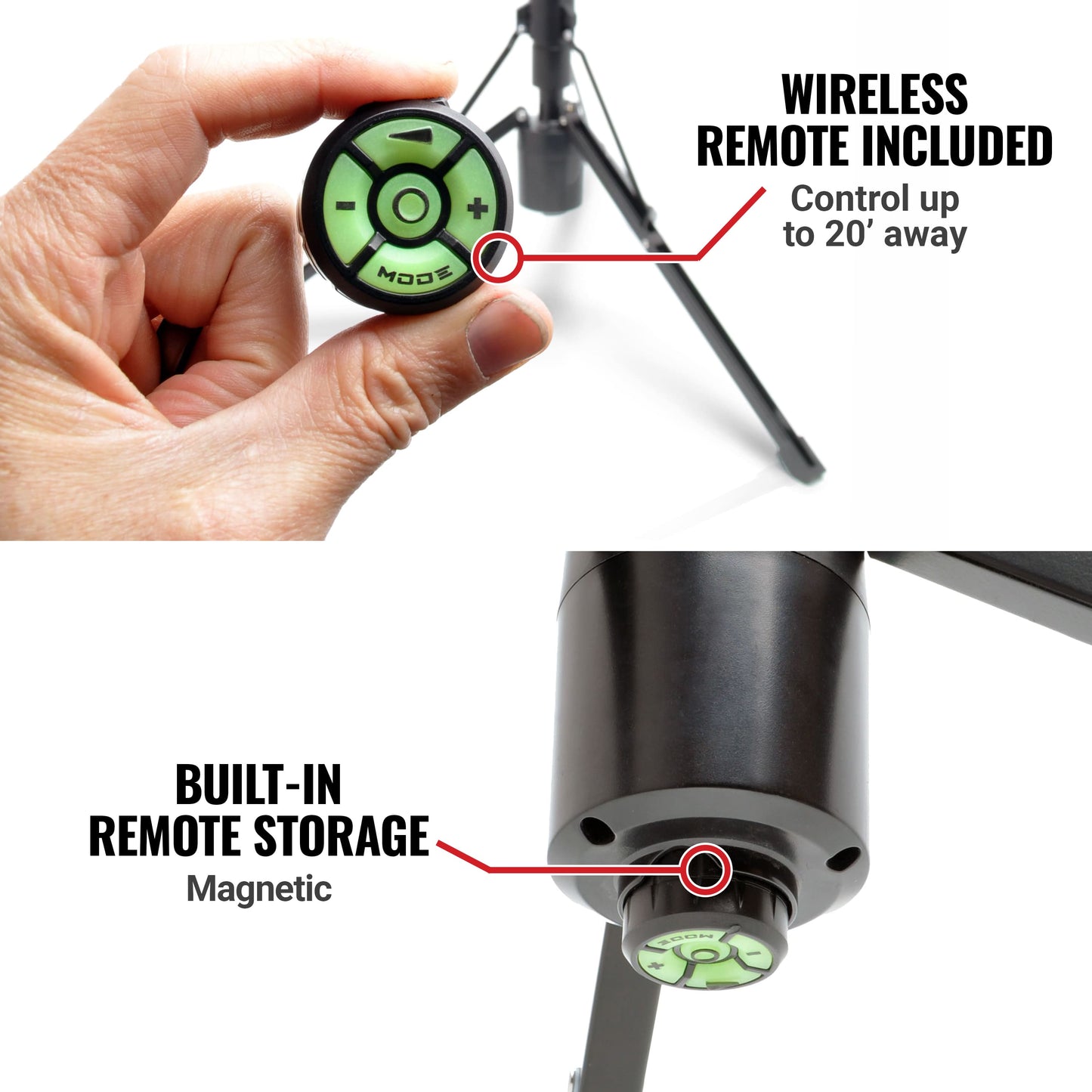 STKR- FLi-OVERLANDER 10' Telescoping Light with Wireless Remote