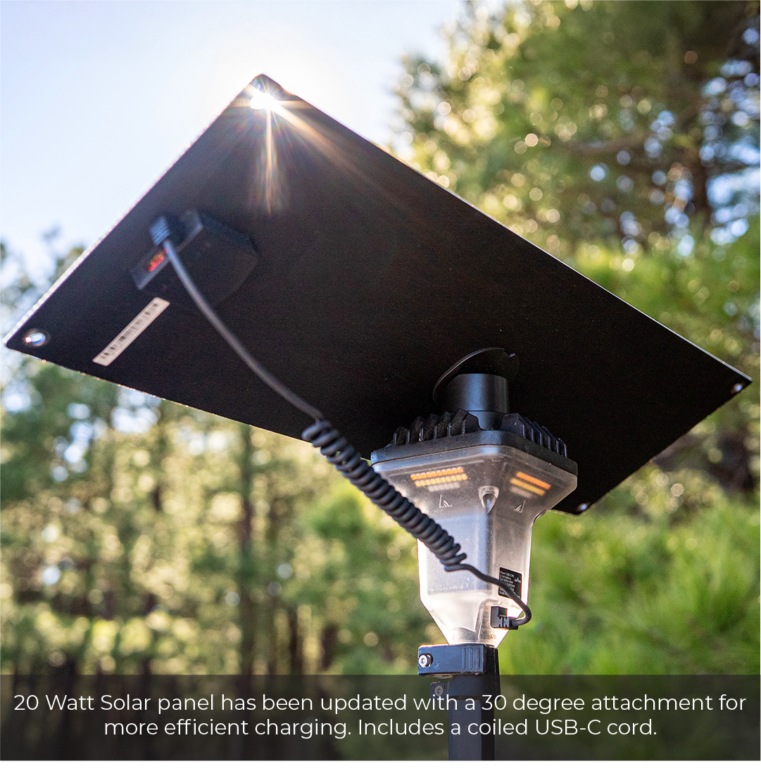 Devos- 20 Watt Portable Solar Panel w/ LightRanger Receiver