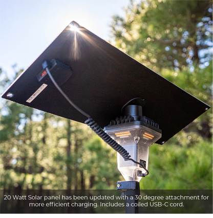 Devos- 20 Watt Portable Solar Panel w/ LightRanger Receiver